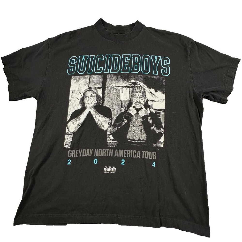Suicide Boys G59 2024 Greyday North America Tour Concert Tee T Shirt Black XL